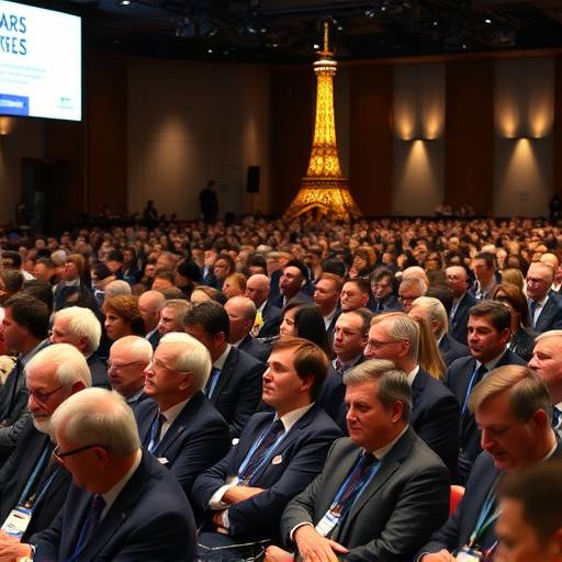 Fotografia di una conferenza internazionale sul clima a Parigi